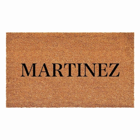 Calloway Mills Personalized Door Mat, Black, Natural, 24 in W x 48 in L 111422448